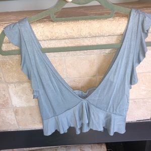 Blue Urban Outfitters Crop Top